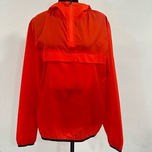 Orange lightweight Windbreaker
